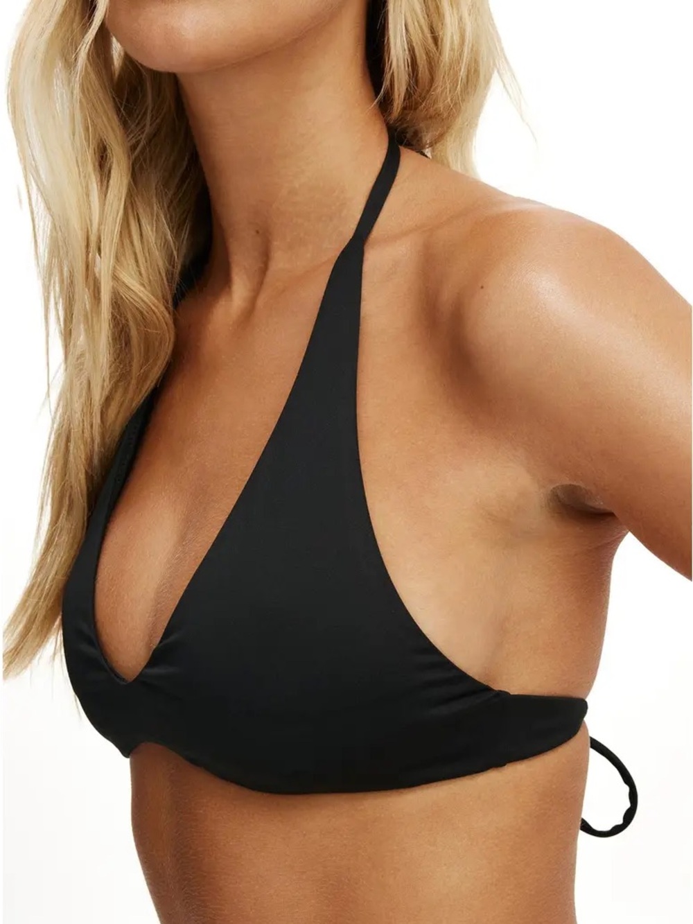 Women’s Black Halter Bikini Workout Top